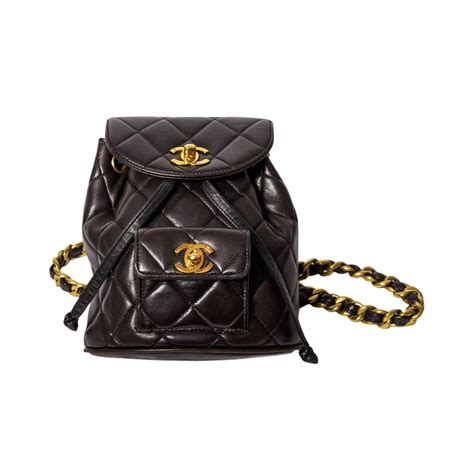 chanel quilted backpack replica|chanel dupe leather.